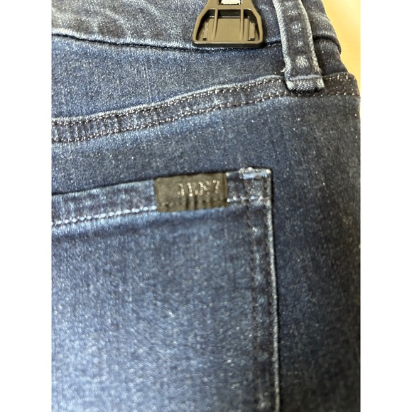 JEN7 Slim Bootcut Dark Wash High Rise Cuff Jeans Women Size 0 - Picture 5 of 6